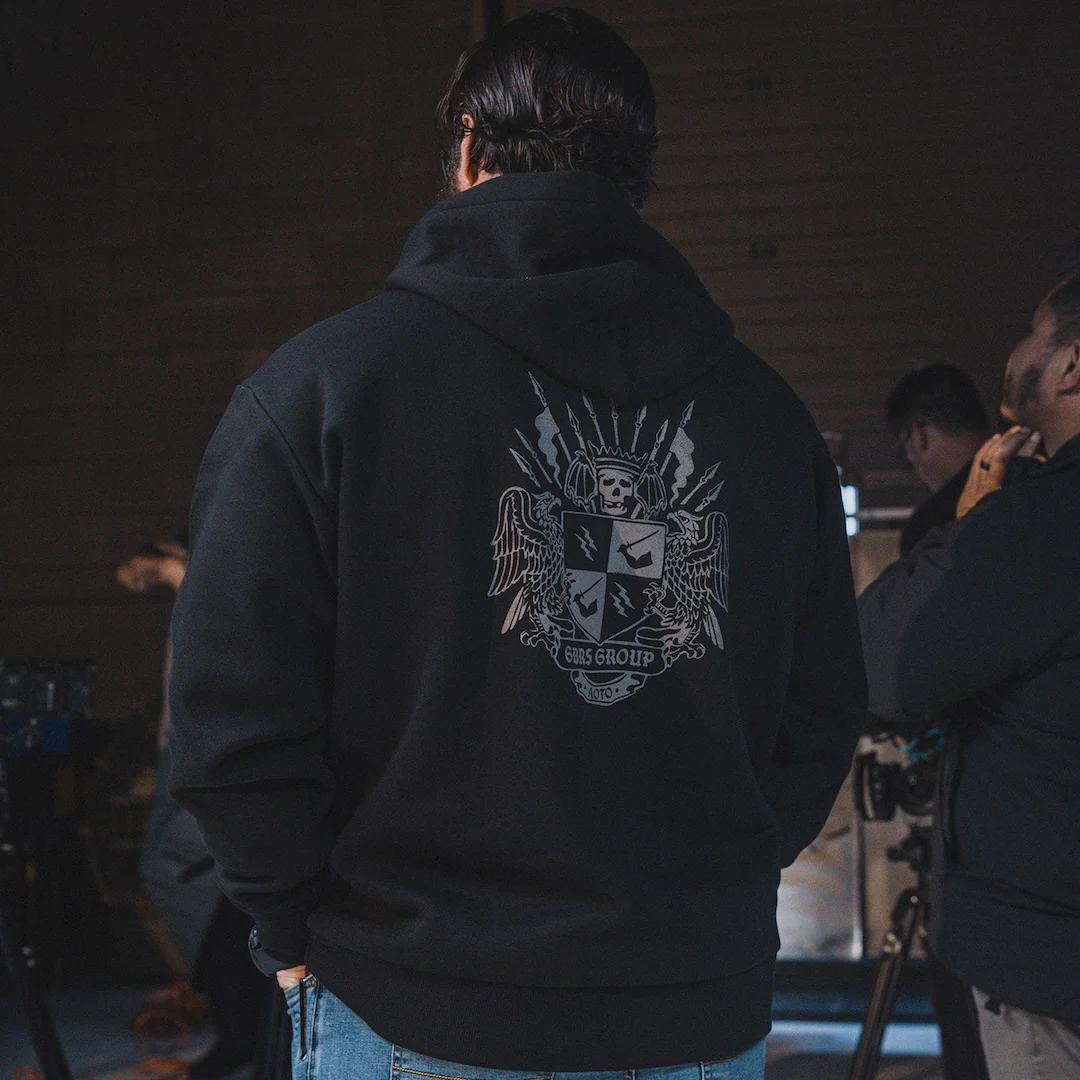 GBRS Group Coat Of Arms Oversized Pullover Hoodie - Image 4