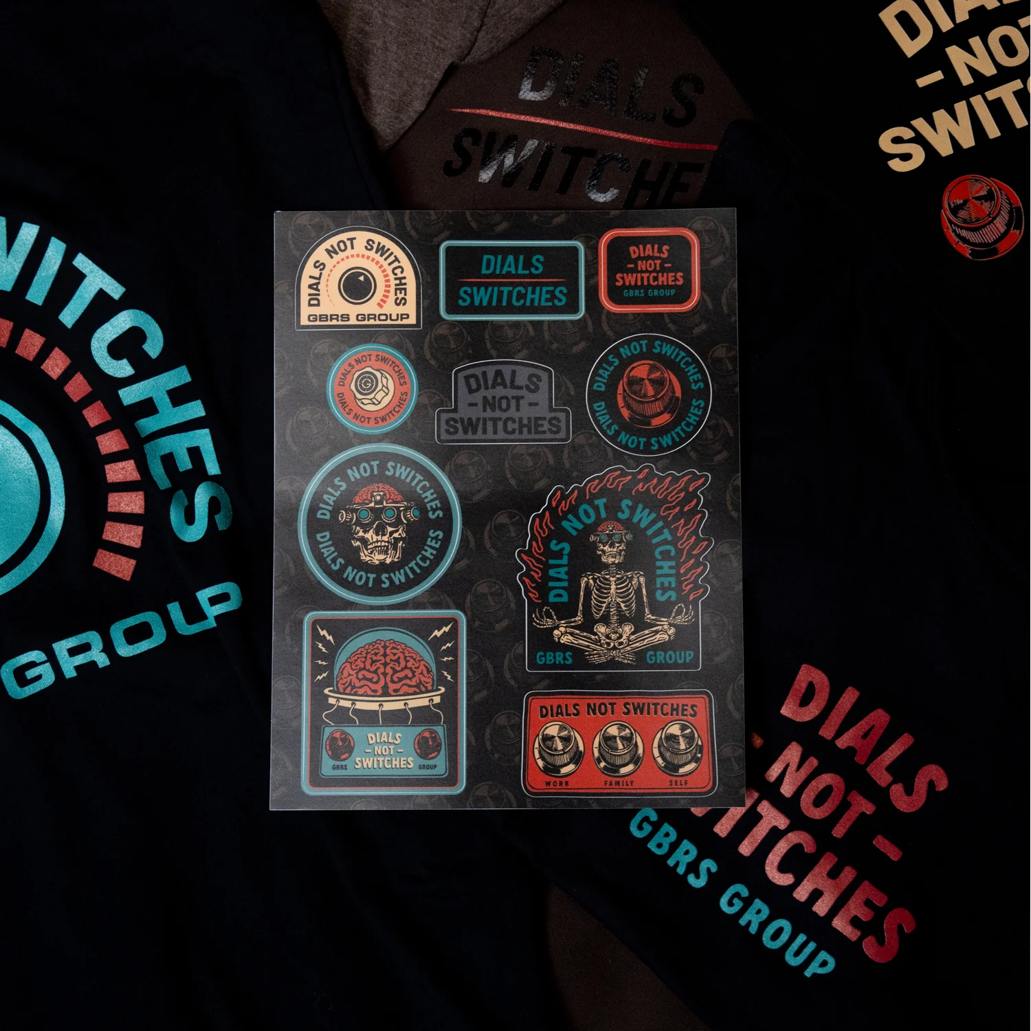 GBRS Group Dials Not Switches Sticker Sheet - Image 3