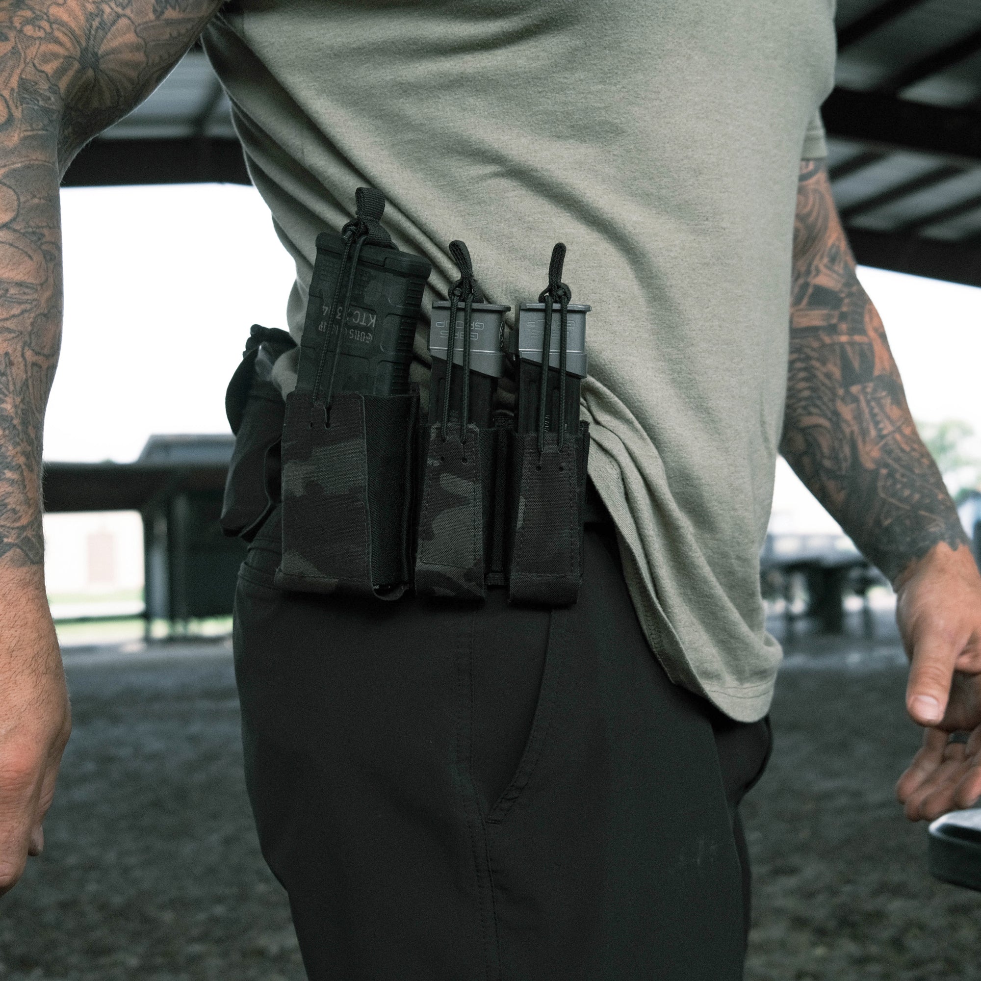 GBRS Group Double Pistol Magazine Pouch - Bungee Retention - Image 5