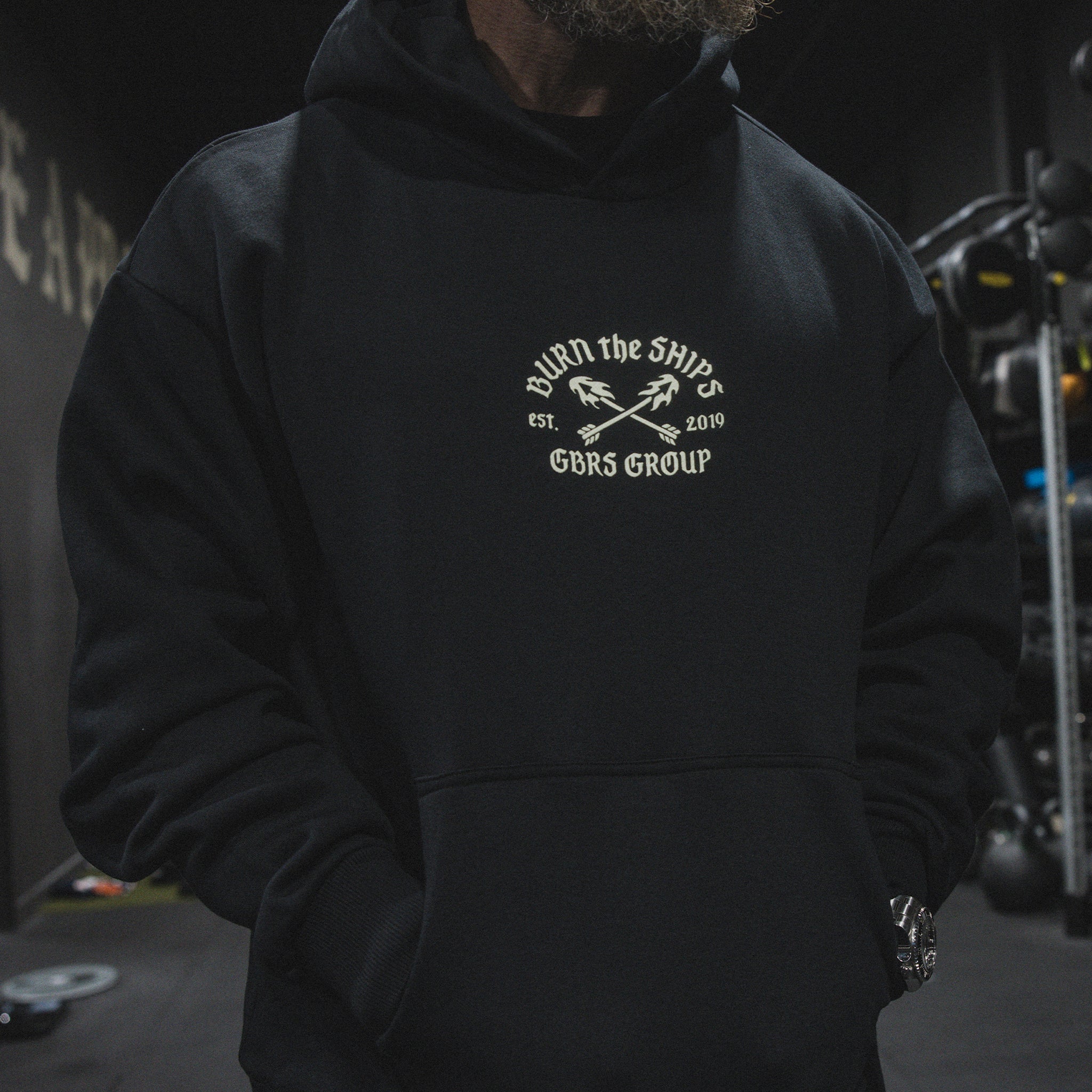 GBRS Group No Retreat Oversized Pullover Hoodie - Image 5