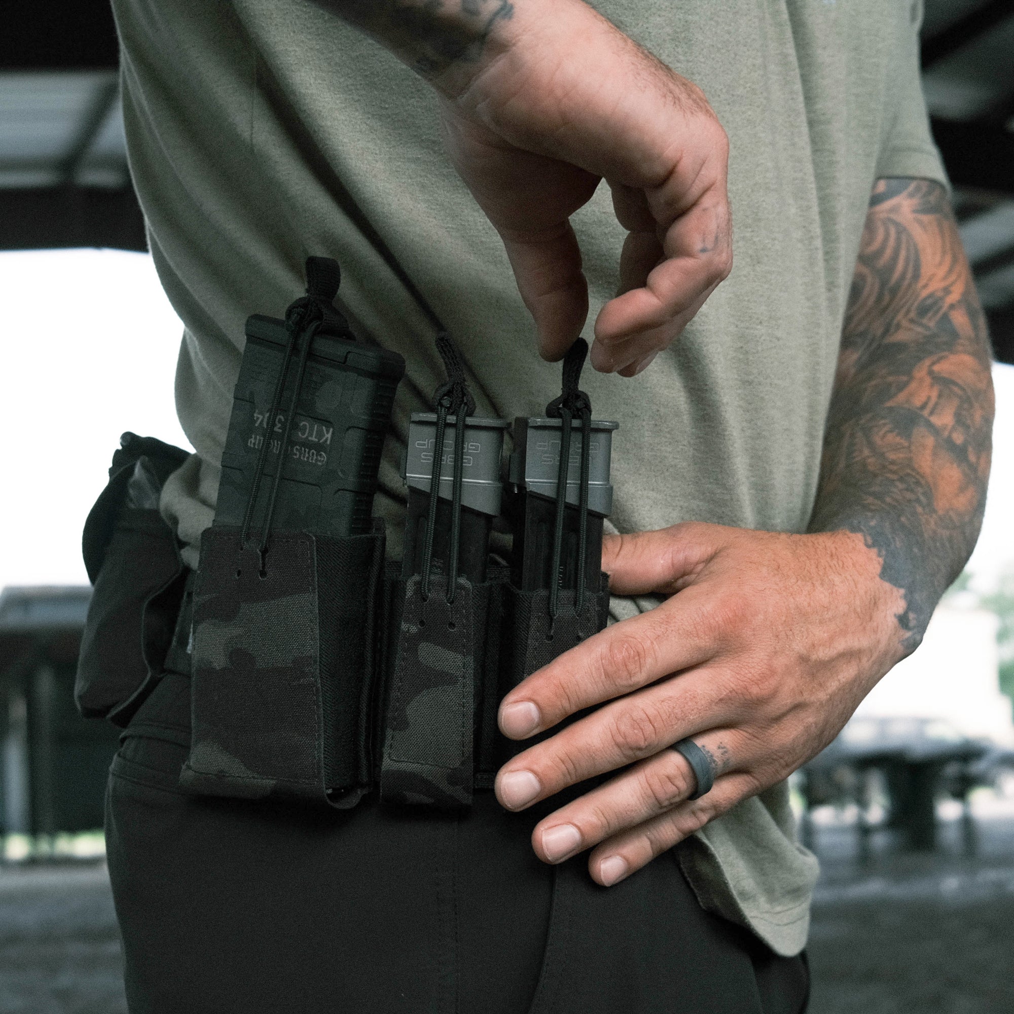 GBRS Group Single Pistol Magazine Pouch - Bungee Retention - Image 4