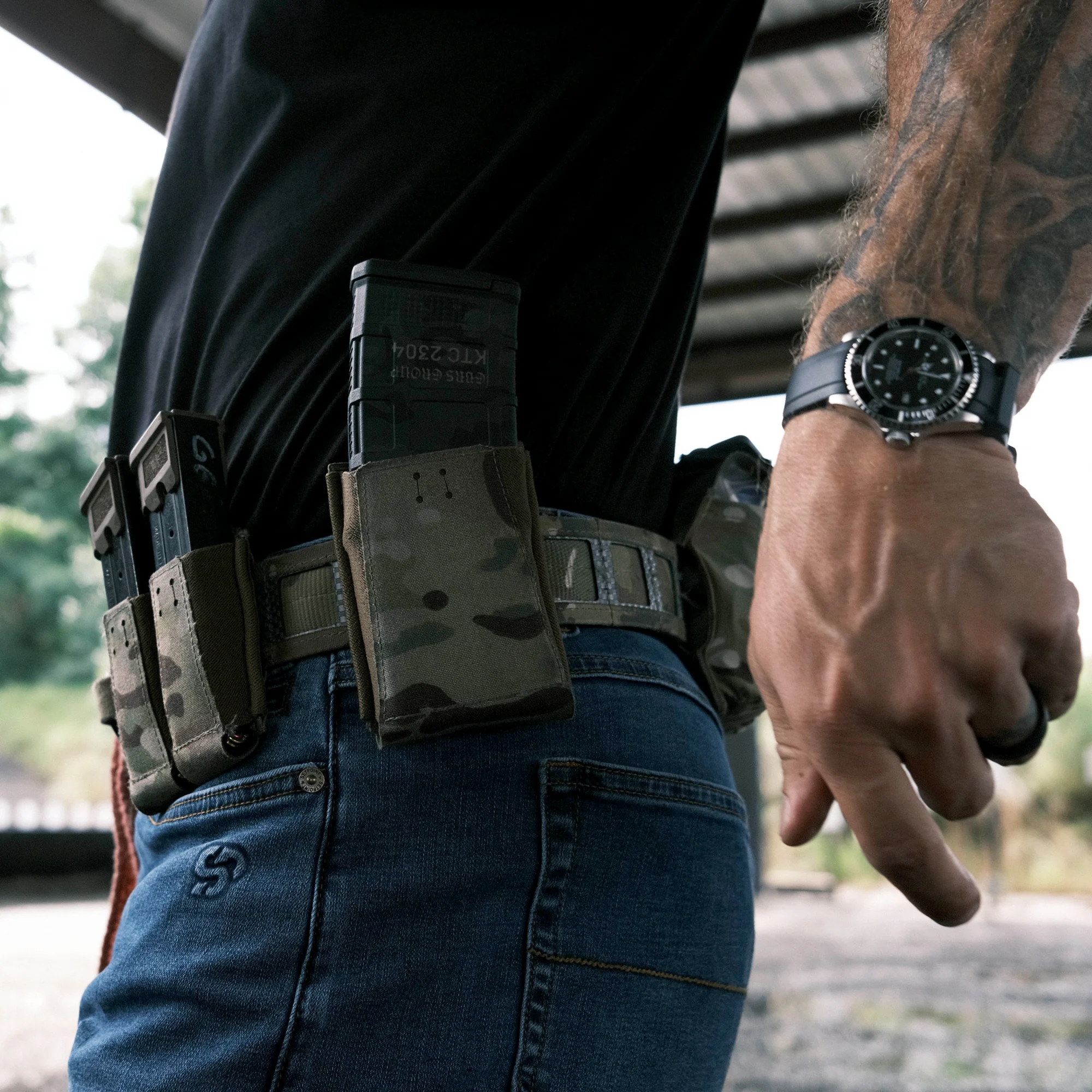 GBRS Group Single Pistol Magazine Pouch - Bungee Retention - Image 8