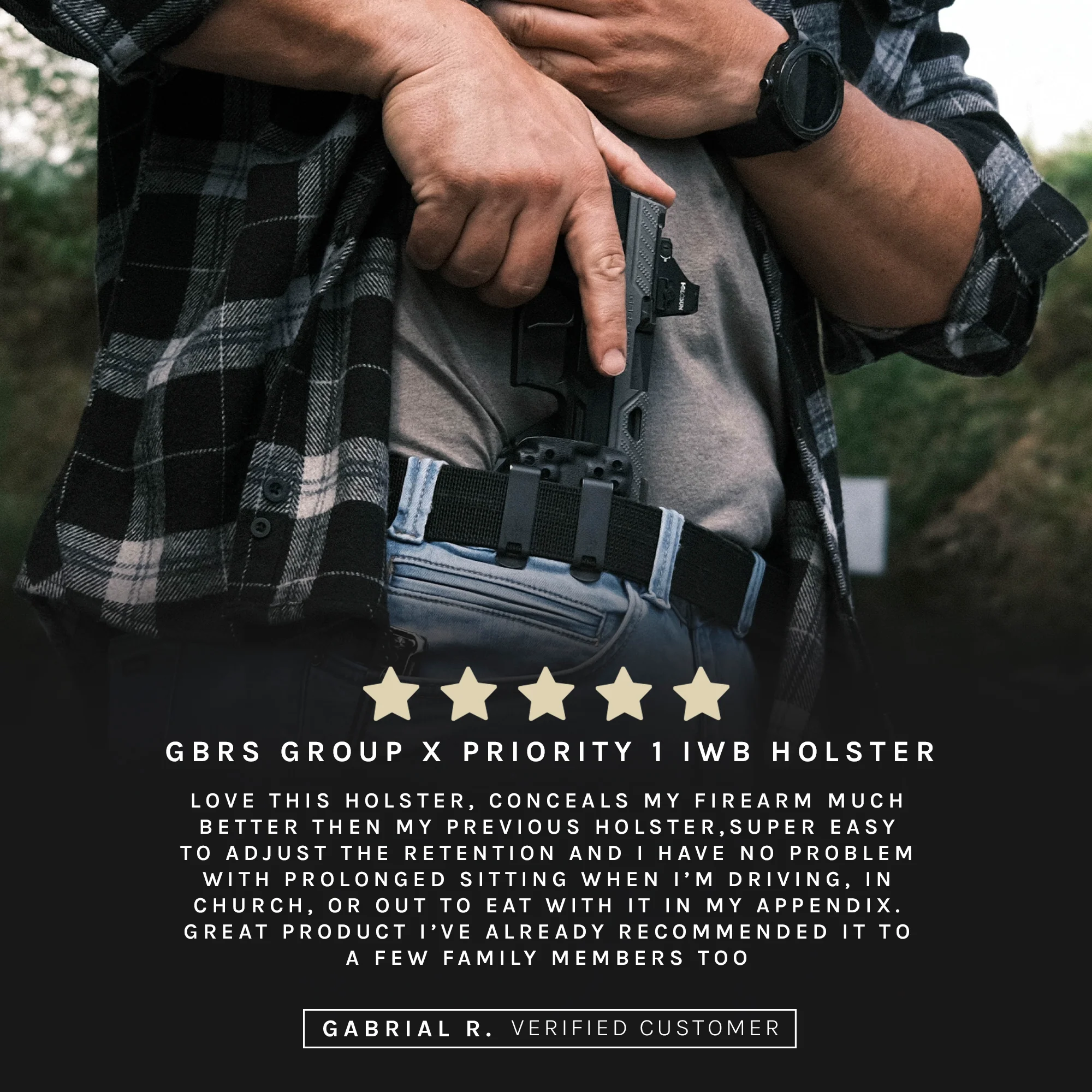 GBRS Group x Priority 1 IWB Holster (Left Handed) - Image 5