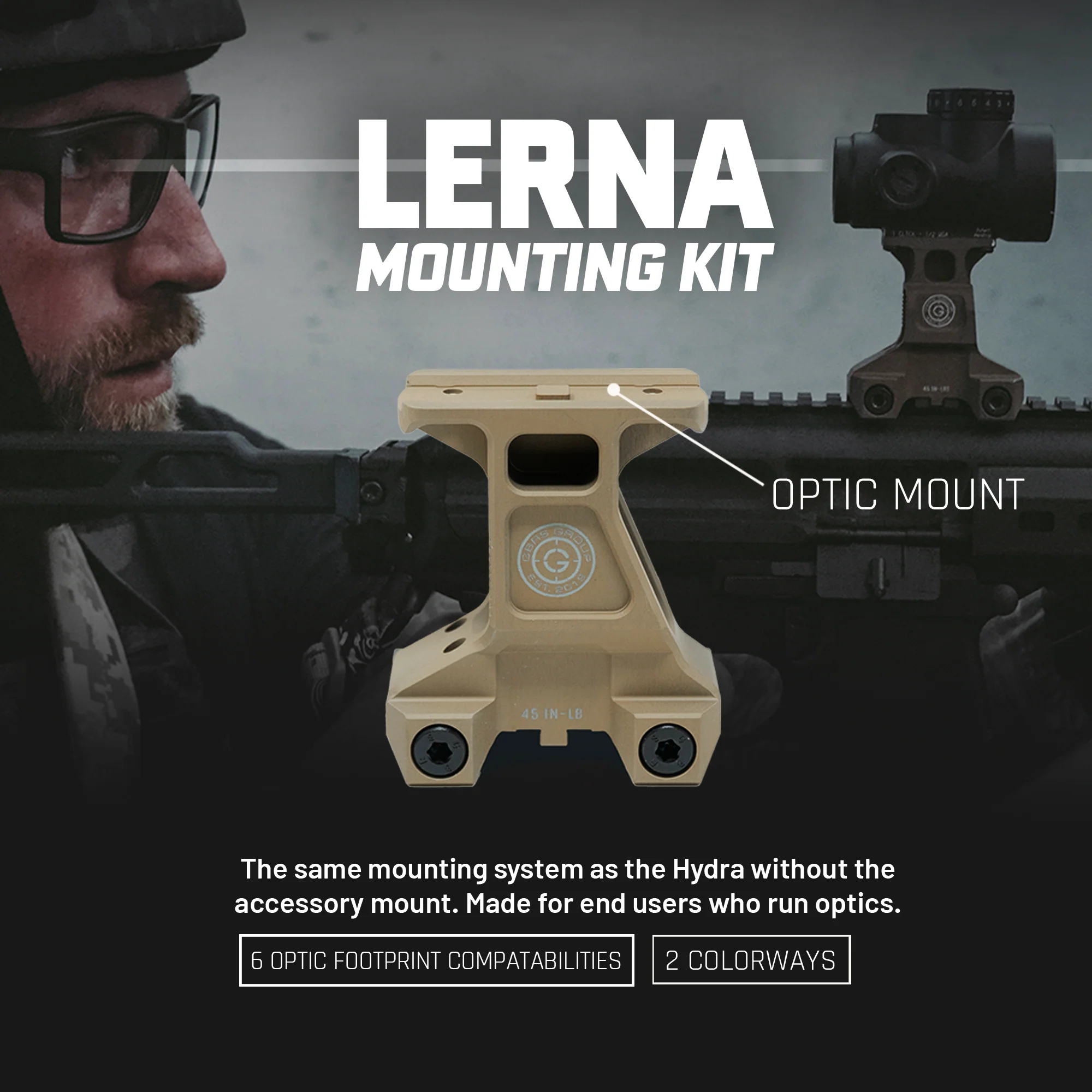 GBRS Lerna x UNITY™ 2.91 FTC Magnifier Mount Bundle (Black) - Image 4